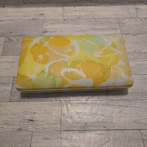 Mele Clamshell Hard Case Floral 1970's Travel Jewelry Box‎ Vintage